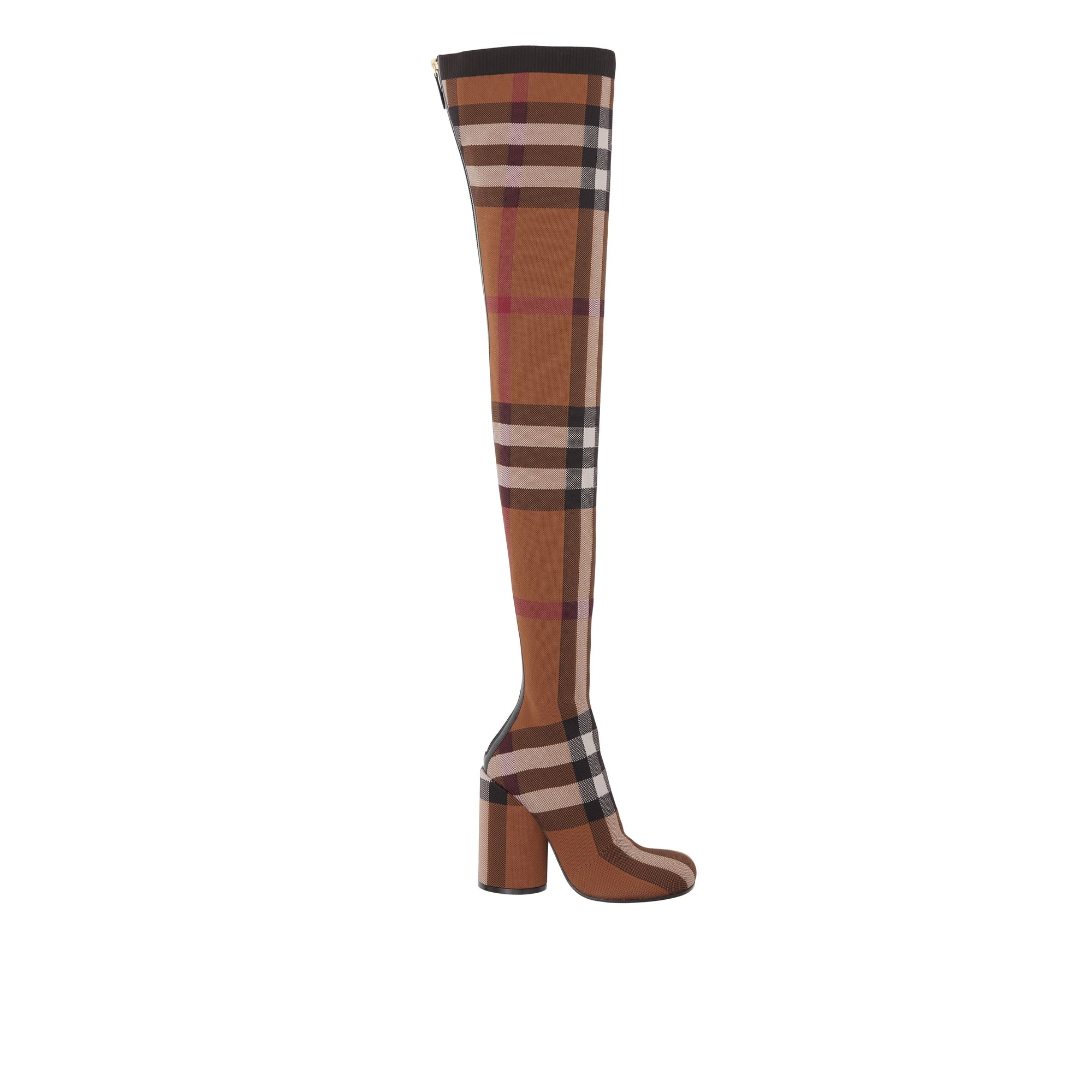 Cuissardes façon chaussettes à motif check - Birch Brown Check