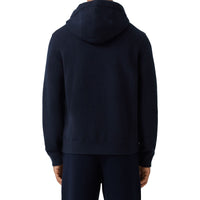 Sweat à capuche en cachemire mélangé à logo - Dark Charcoal Blue