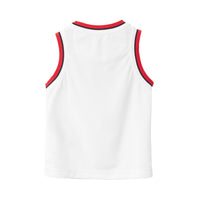 Débardeur en jersey mesh avec logo manuscrit - White