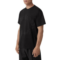 T-shirt à écusson feuille de chêne - Black