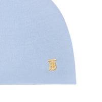 Bonnet réversible en laine - Pale Blue