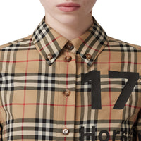 Robe chemise à motif Vintage check et ceinture nouée - Archive Beige Check