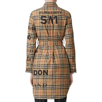 Robe chemise à motif Vintage check et ceinture nouée - Archive Beige Check