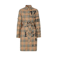 Robe chemise à motif Vintage check et ceinture nouée - Archive Beige Check