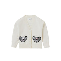 Cardigan en mélange de coton - Ivory
