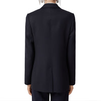 Veste tailleur en flanelle de laine - Dark Charcoal Blue