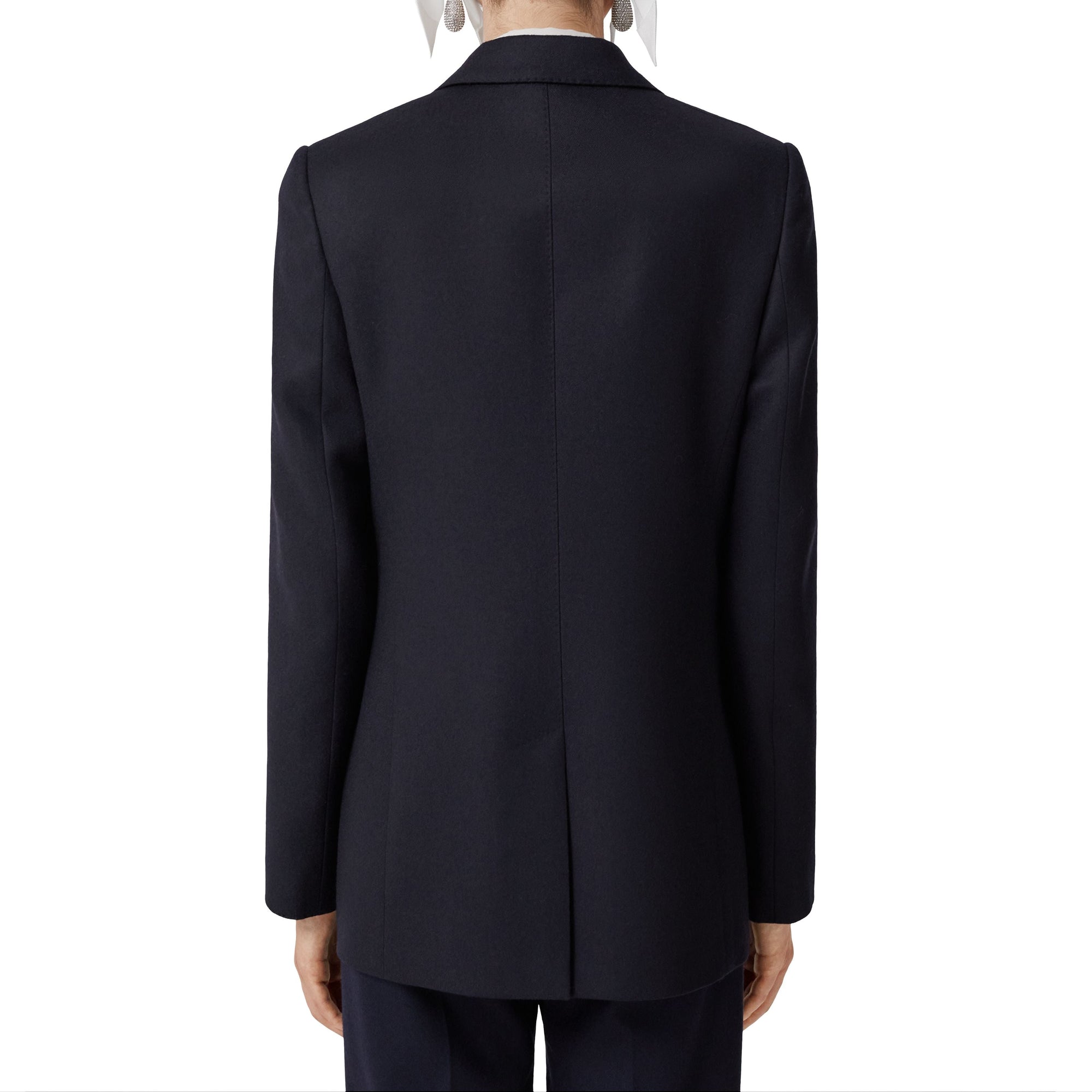 Veste tailleur en flanelle de laine - Dark Charcoal Blue