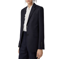 Veste tailleur en flanelle de laine - Dark Charcoal Blue
