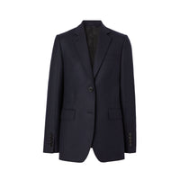 Veste tailleur en flanelle de laine - Dark Charcoal Blue