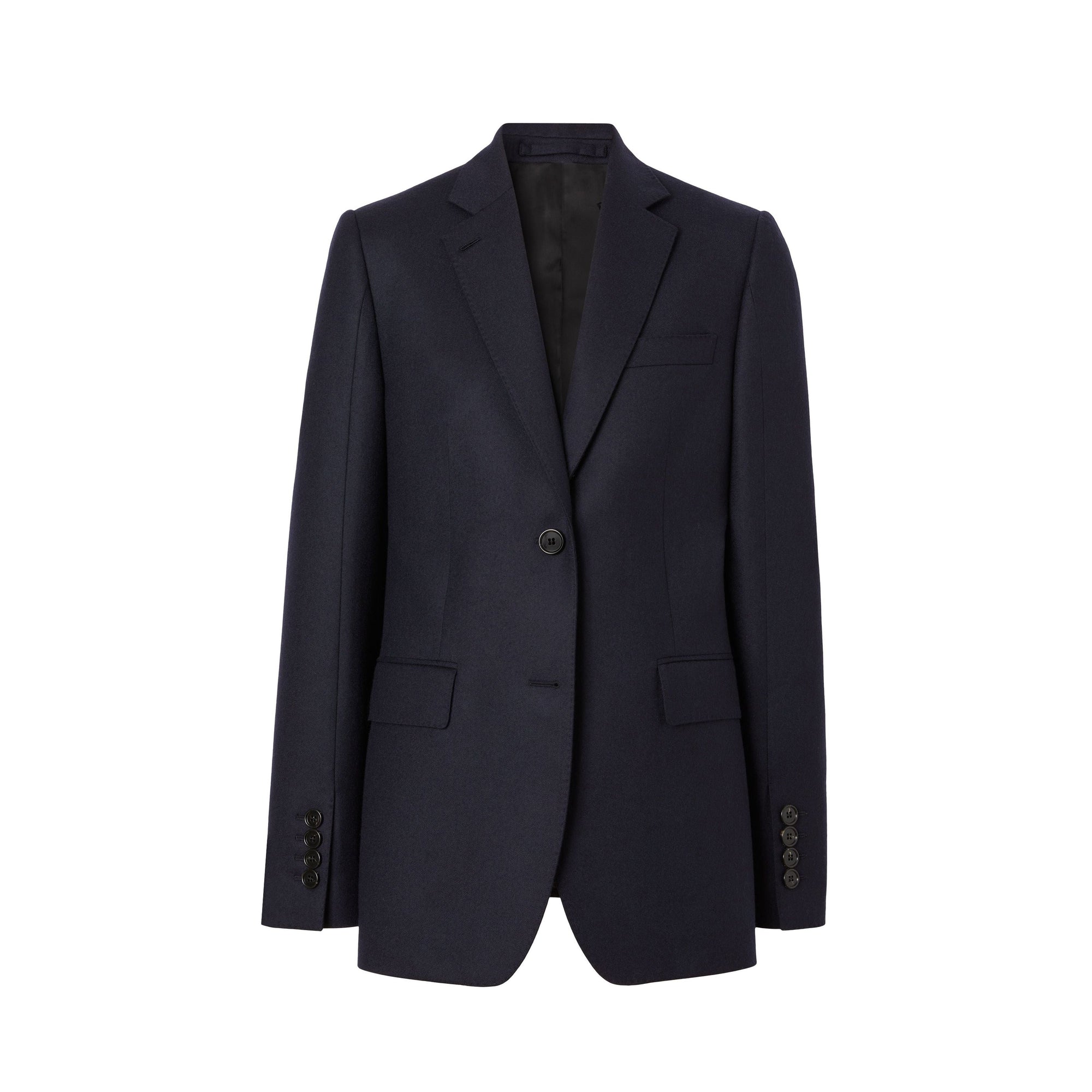 Veste tailleur en flanelle de laine - Dark Charcoal Blue