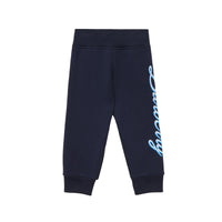Pantalon de survêtement à imprimé logo - Deep Charcoal Blue
