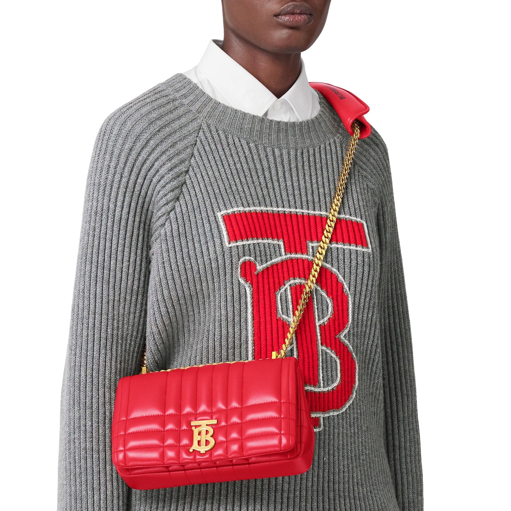 Patte d'épaule Lola en cuir amovible - Bright Red
