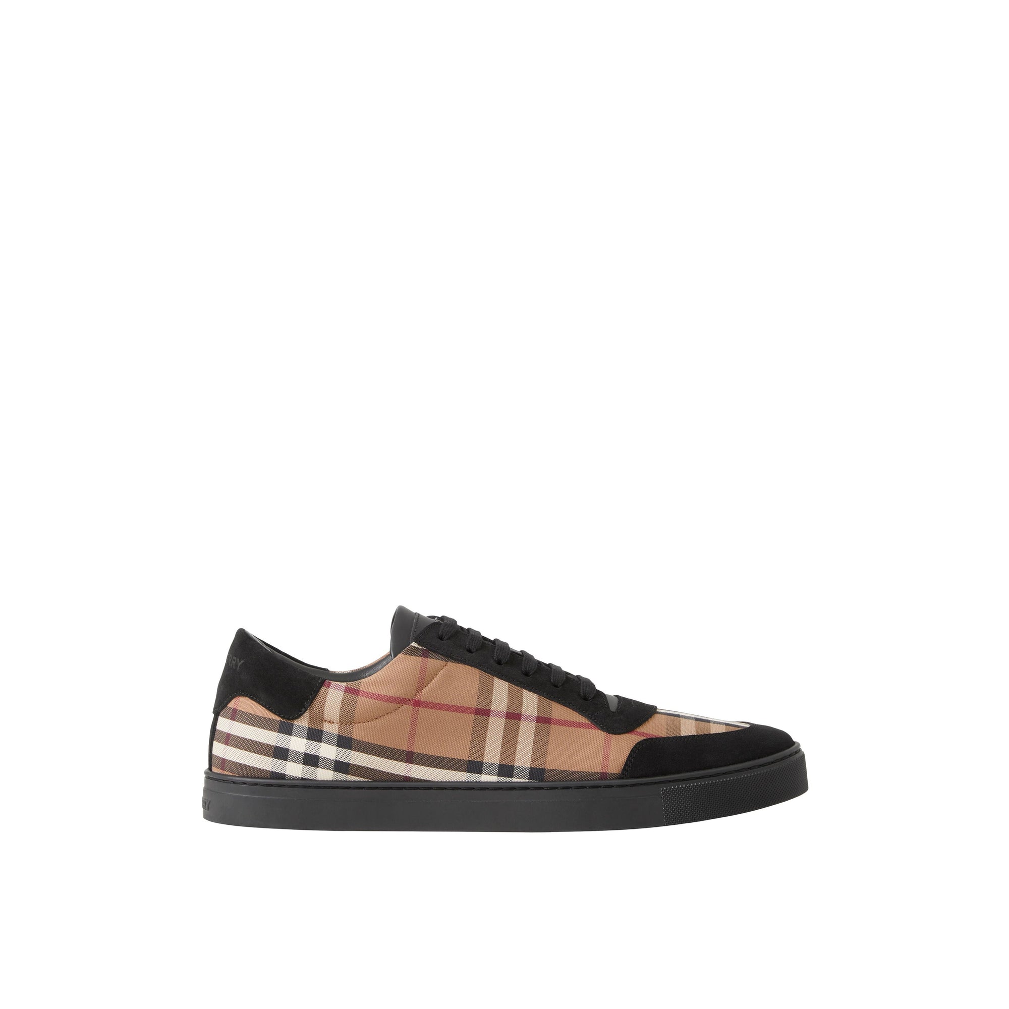 Sneakers en cuir à motif Vintage check - Birch Brown Check