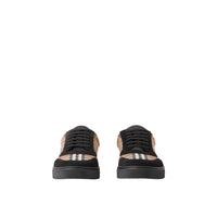 Sneakers en cuir à motif Vintage check - Birch Brown Check