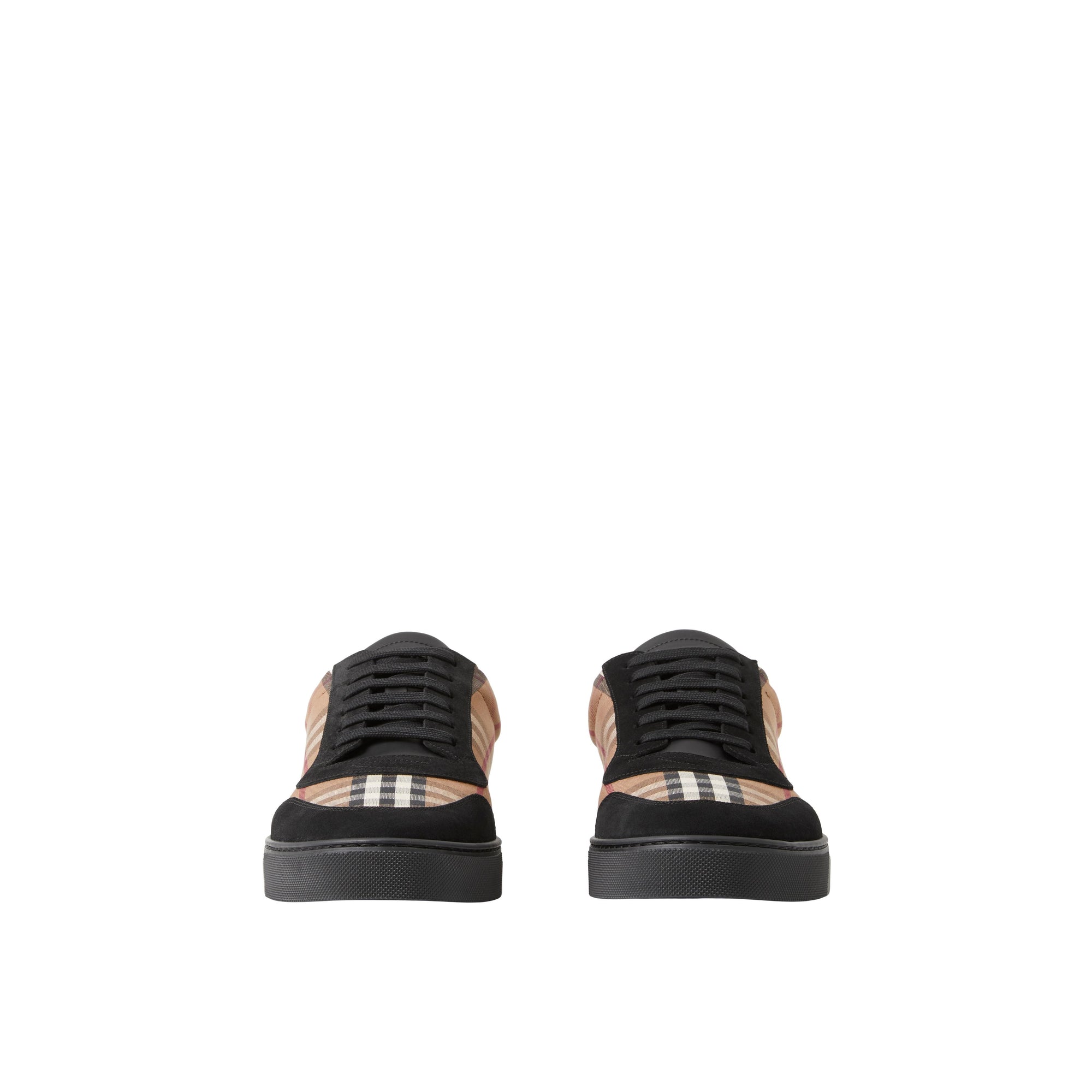 Sneakers en cuir à motif Vintage check - Birch Brown Check