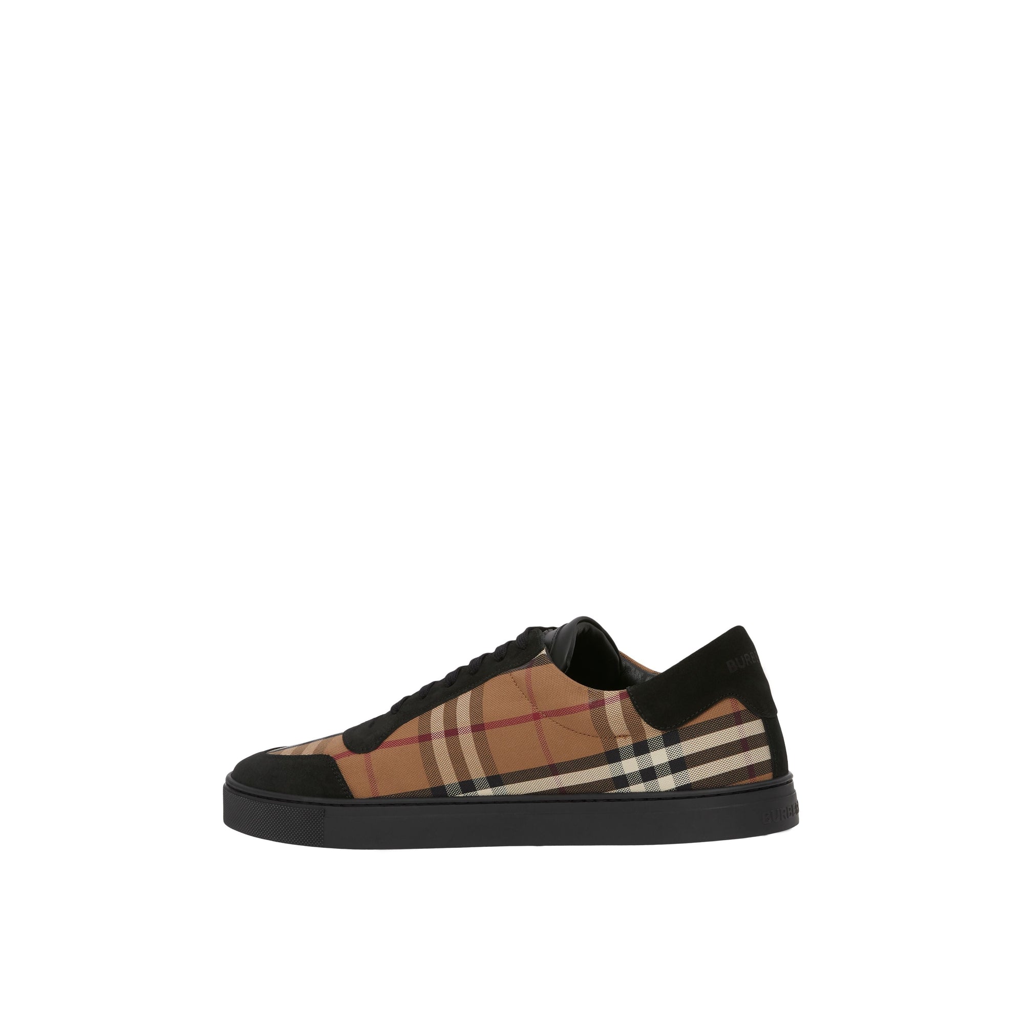 Sneakers en cuir à motif Vintage check - Birch Brown Check