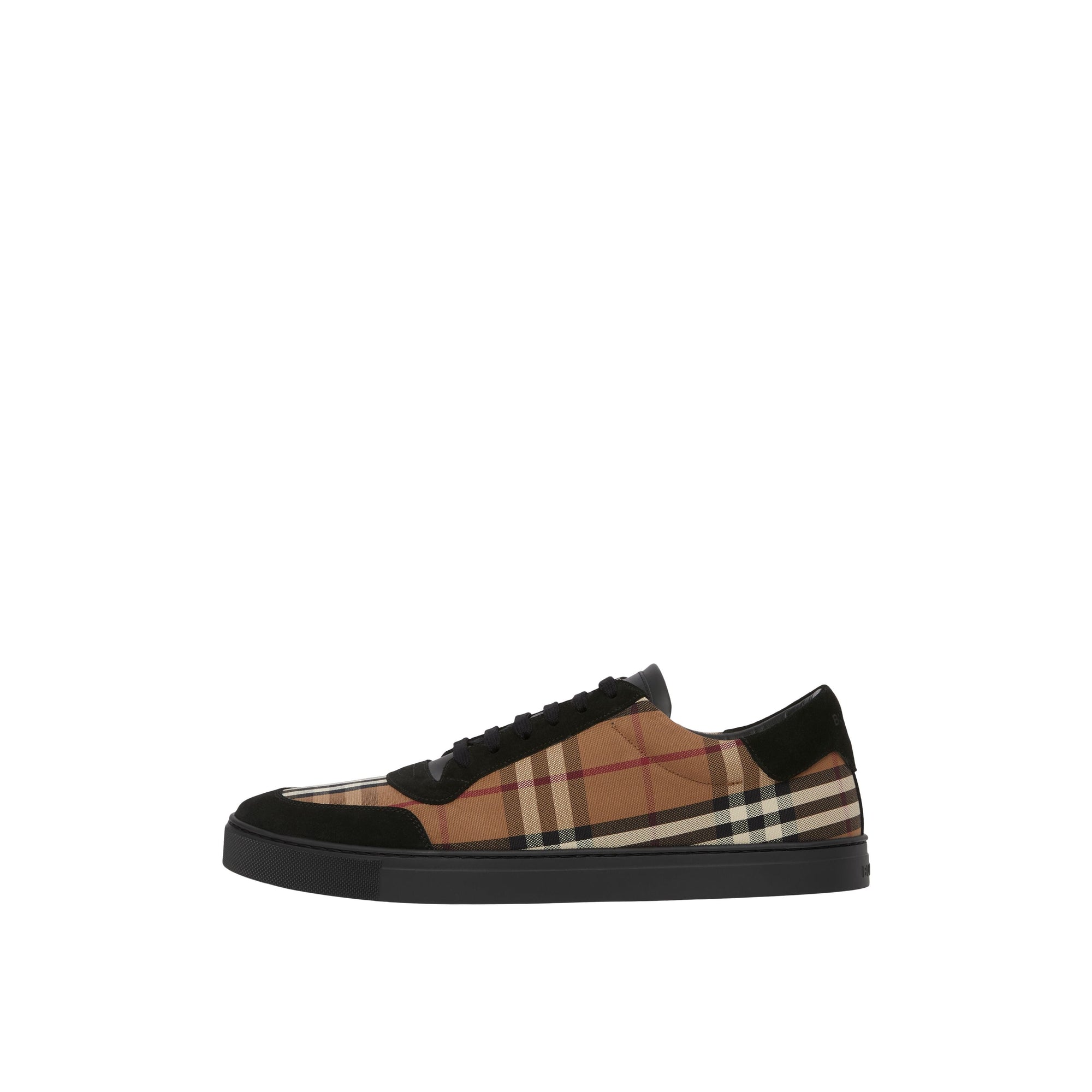 Sneakers en cuir à motif Vintage check - Birch Brown Check