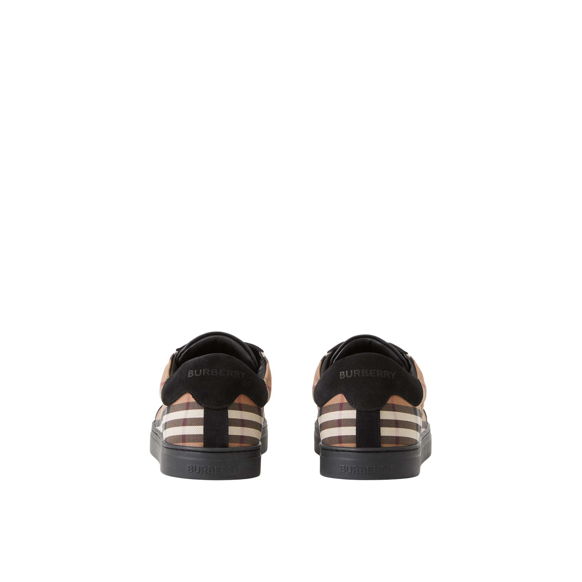 Sneakers en cuir à motif Vintage check - Birch Brown Check