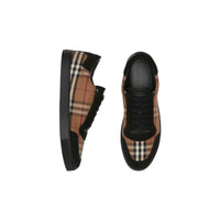 Sneakers en cuir à motif Vintage check - Birch Brown Check