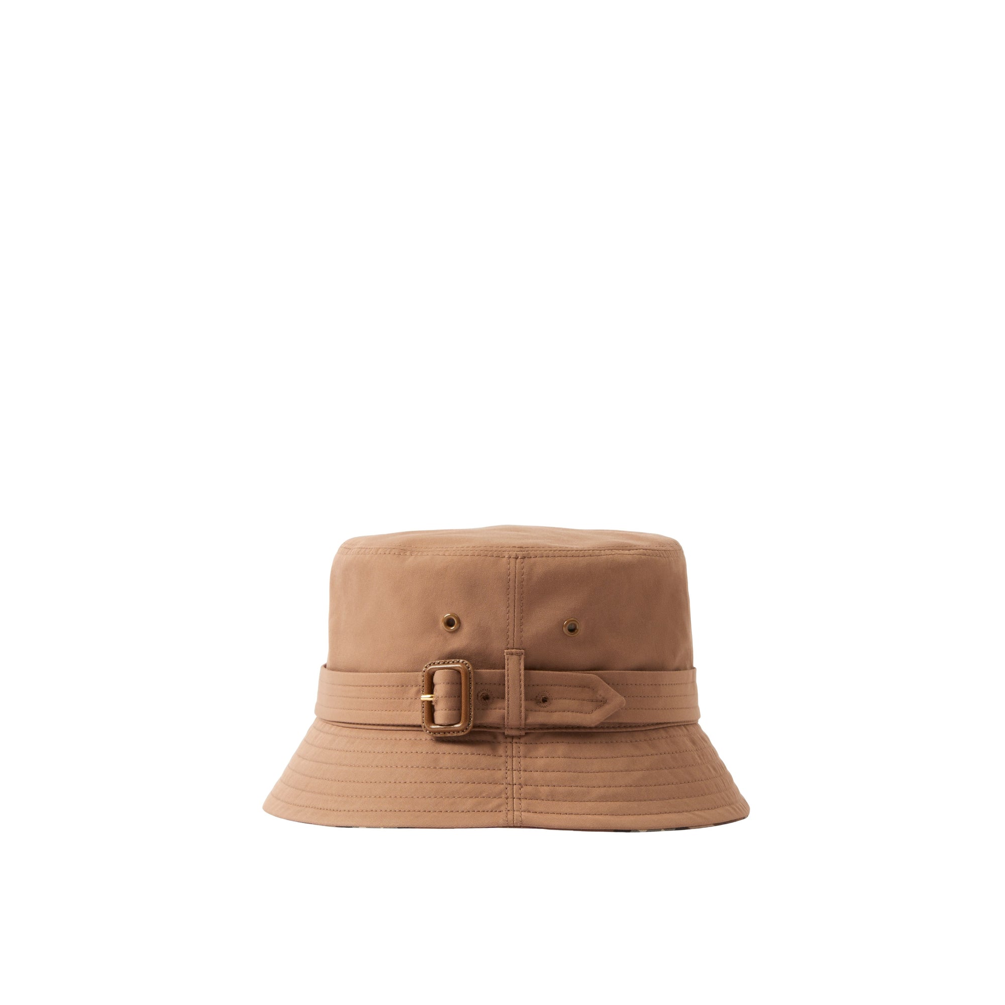 Bob ceinturé en gabardine de coton - Warm Walnut Brown