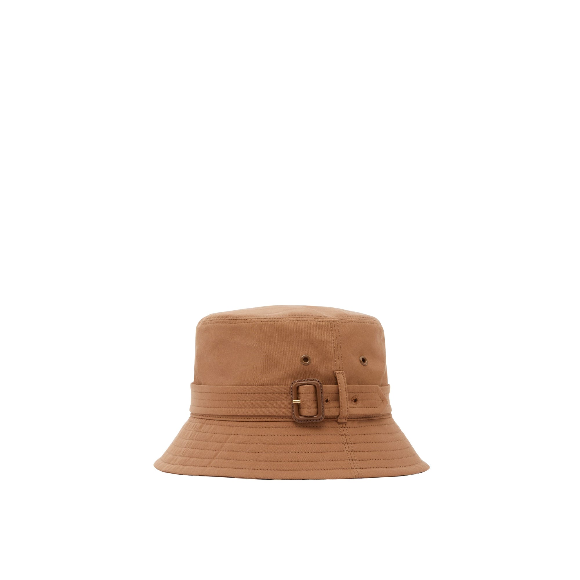 Bob ceinturé en gabardine de coton - Warm Walnut Brown