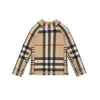 T-shirt à manches longues à motif check - Archive Beige Check