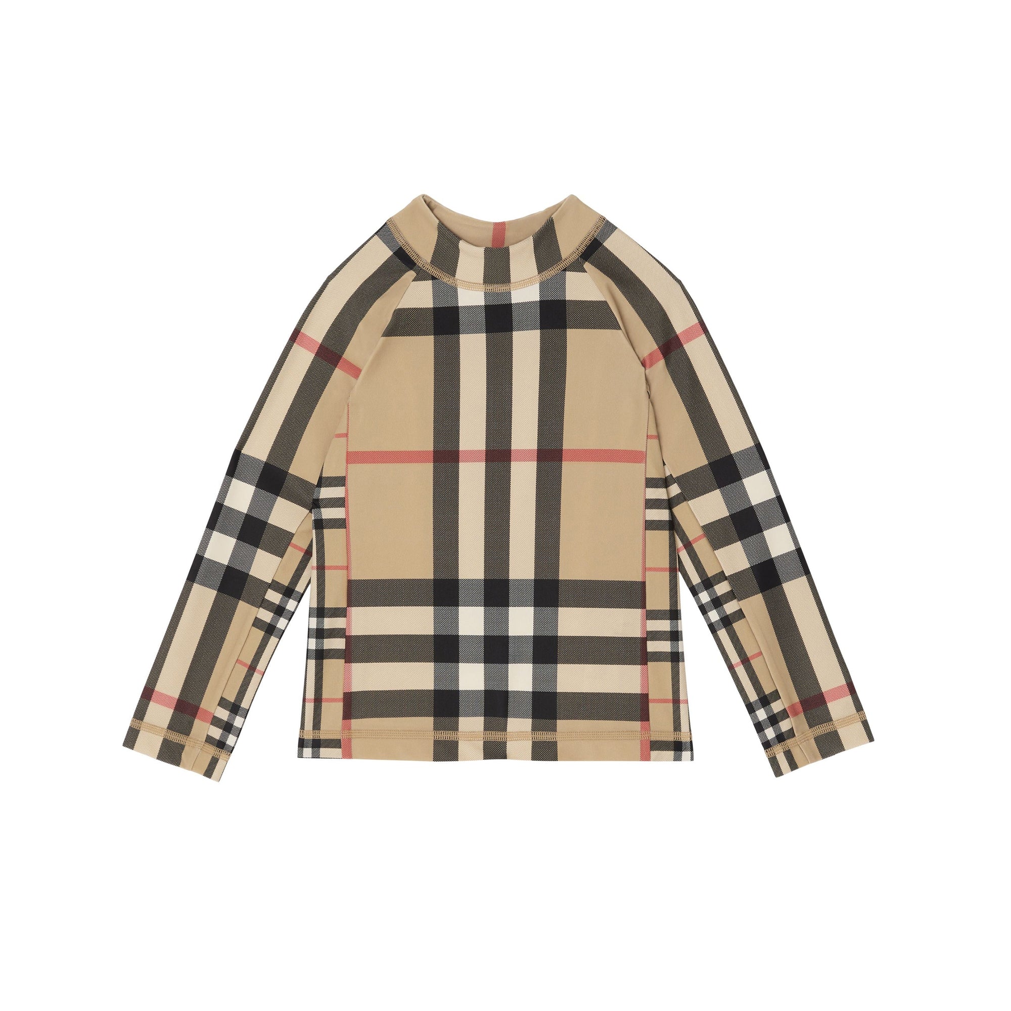 T-shirt à manches longues à motif check - Archive Beige Check