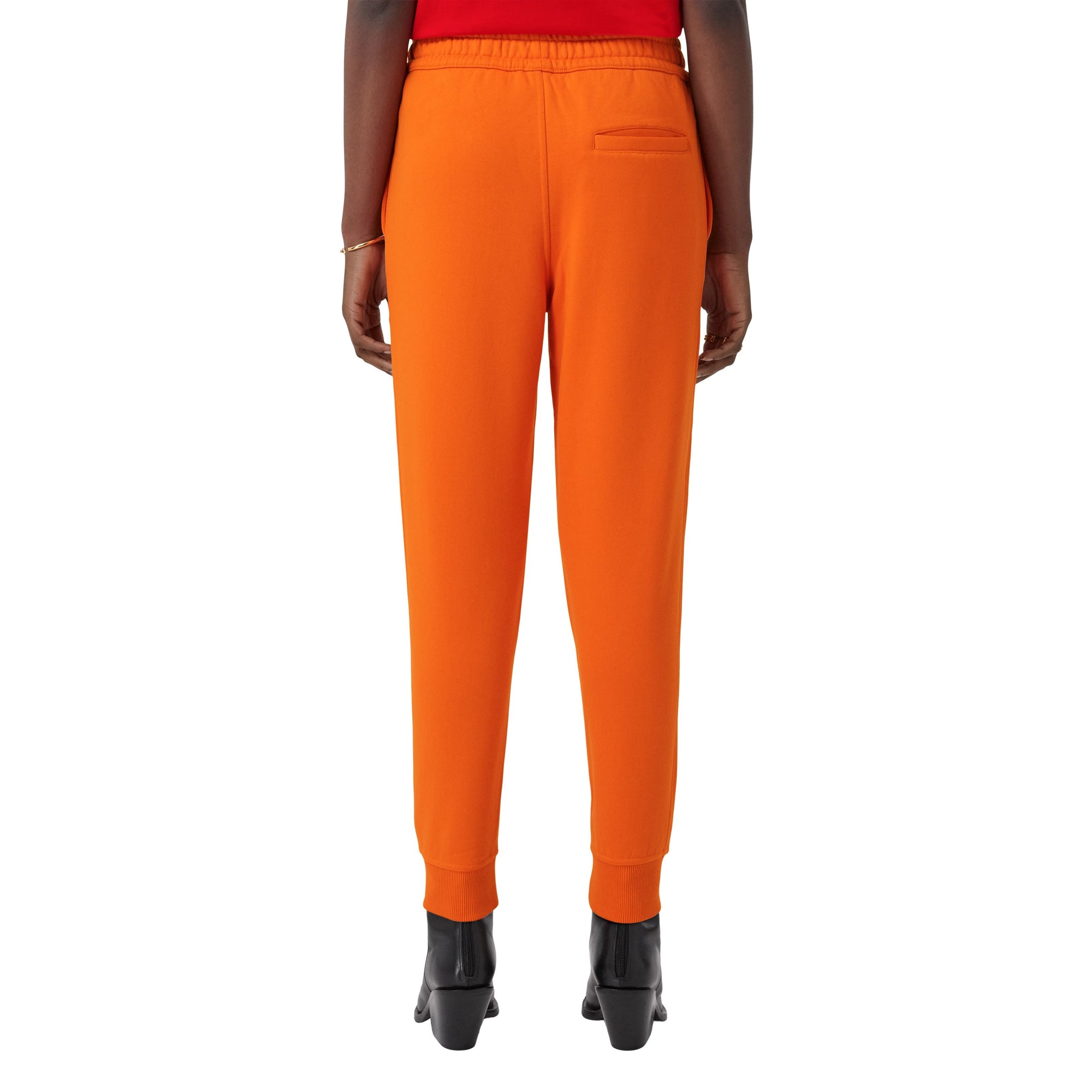 Pantalon de survêtement à motif de lettres brodées - Bright Orange