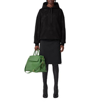 Sweat à capuche oversize à emblème du cavalier - Black
