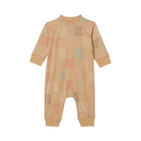 Combinaison extensible à imprimé logo - Archive Beige