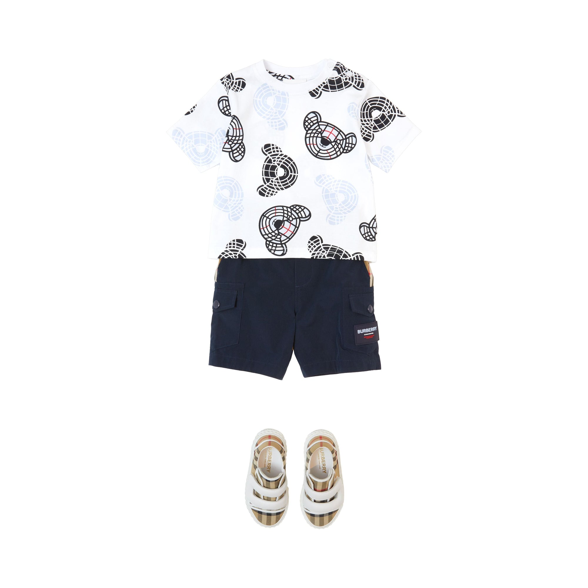 T-shirt en coton à imprimé Thomas Bear - Whitetern
