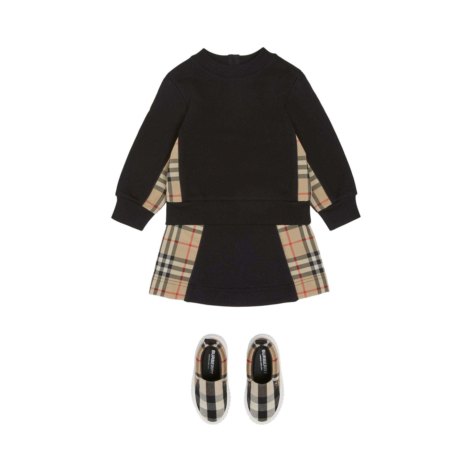 Jupe à motif Vintage check - Black