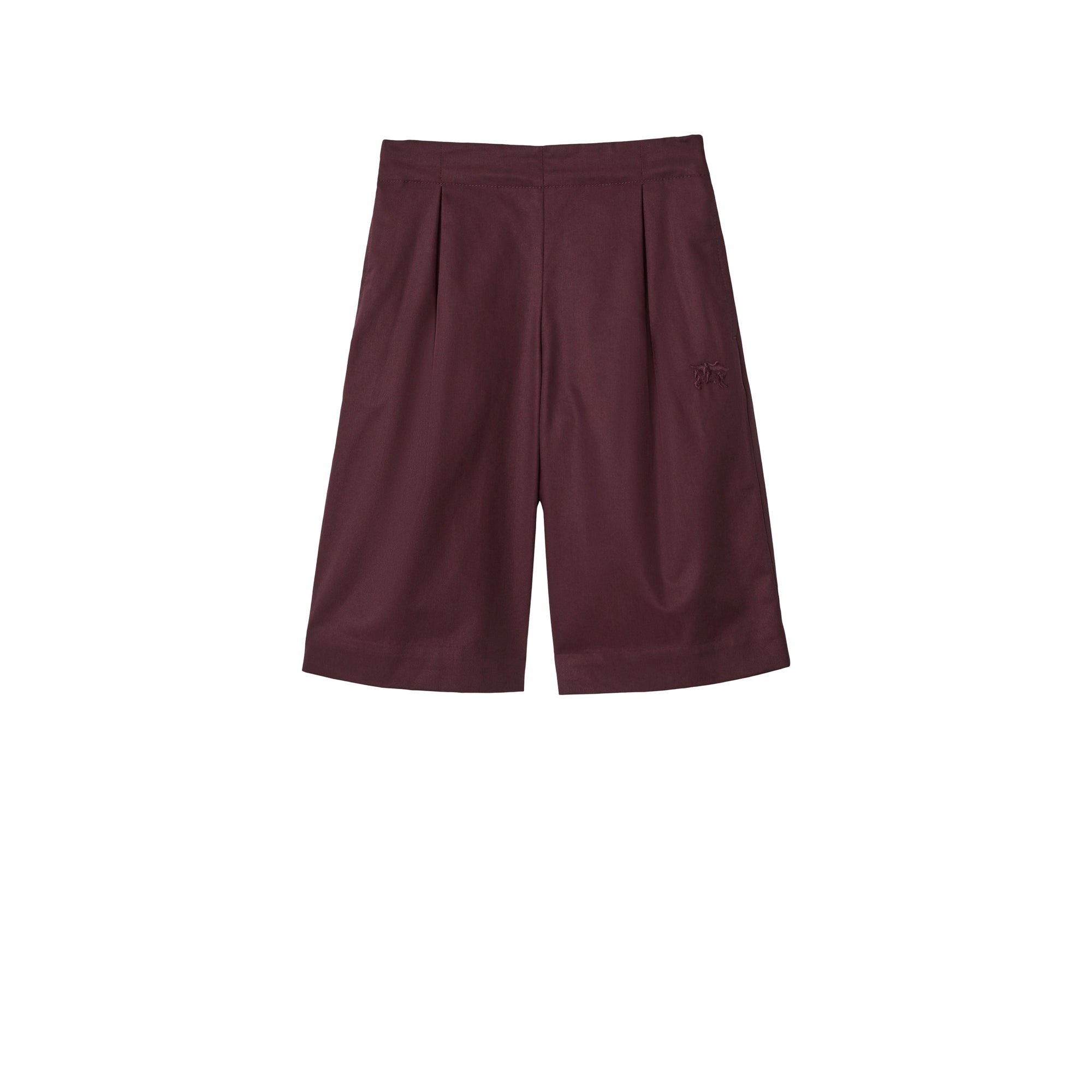 Pantalon à plis en coton - Deep Mahogany