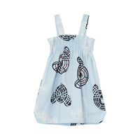 Robe à smocks en coton à imprimé Thomas Bear - Pale Blue