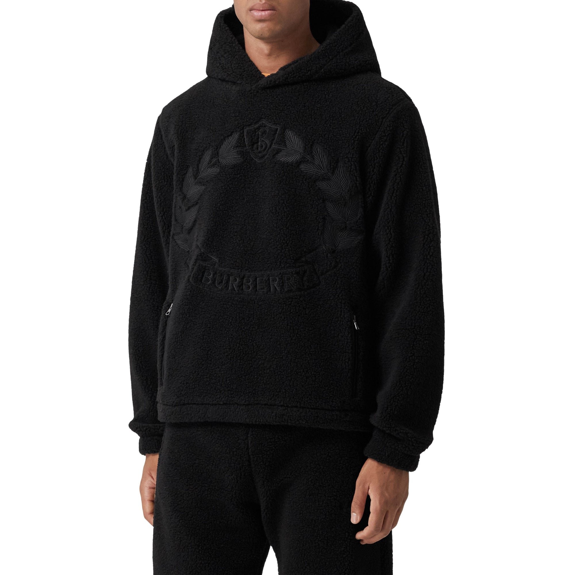 Sweat à capuche en polaire - Black