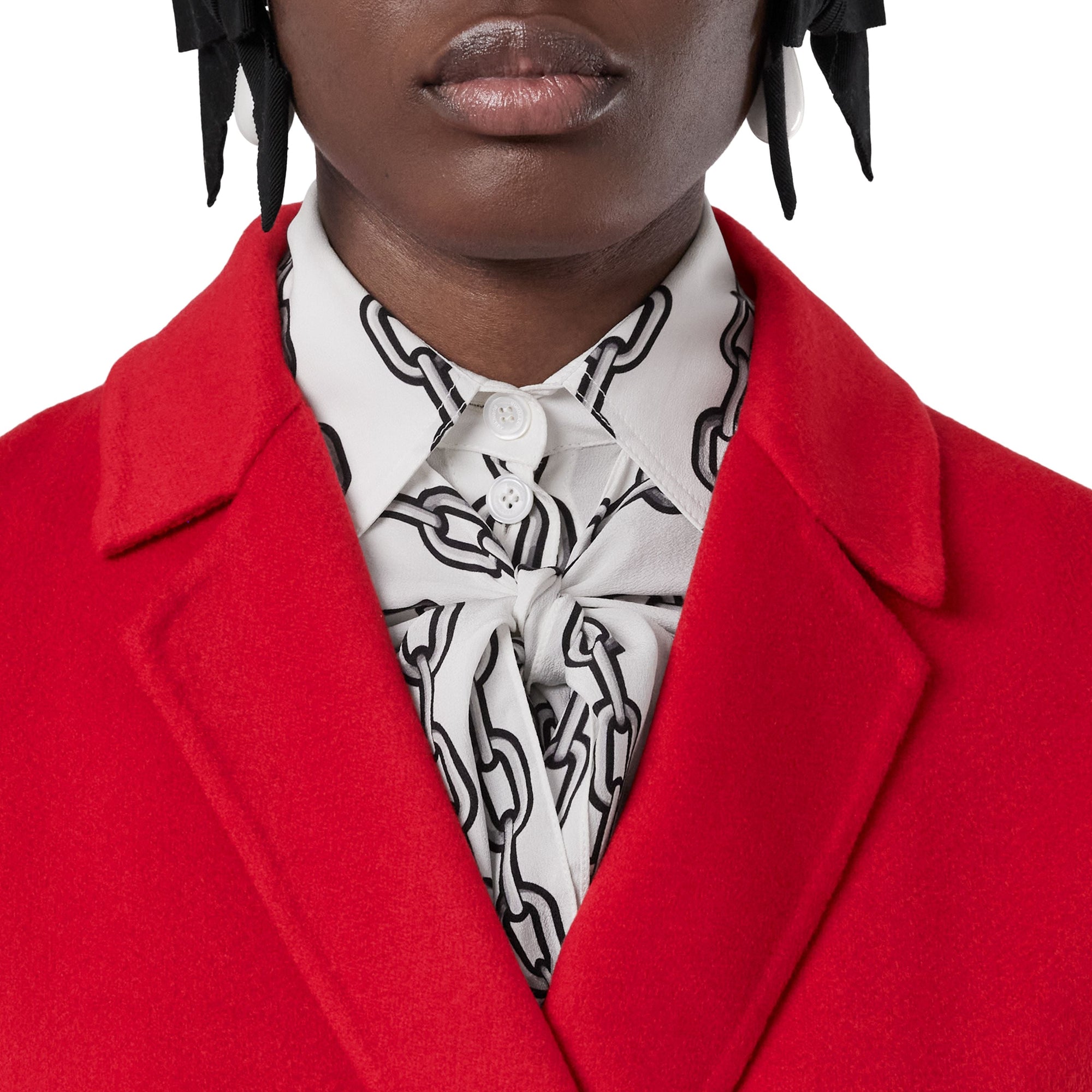 Manteau en cachemire double face - Bright Red