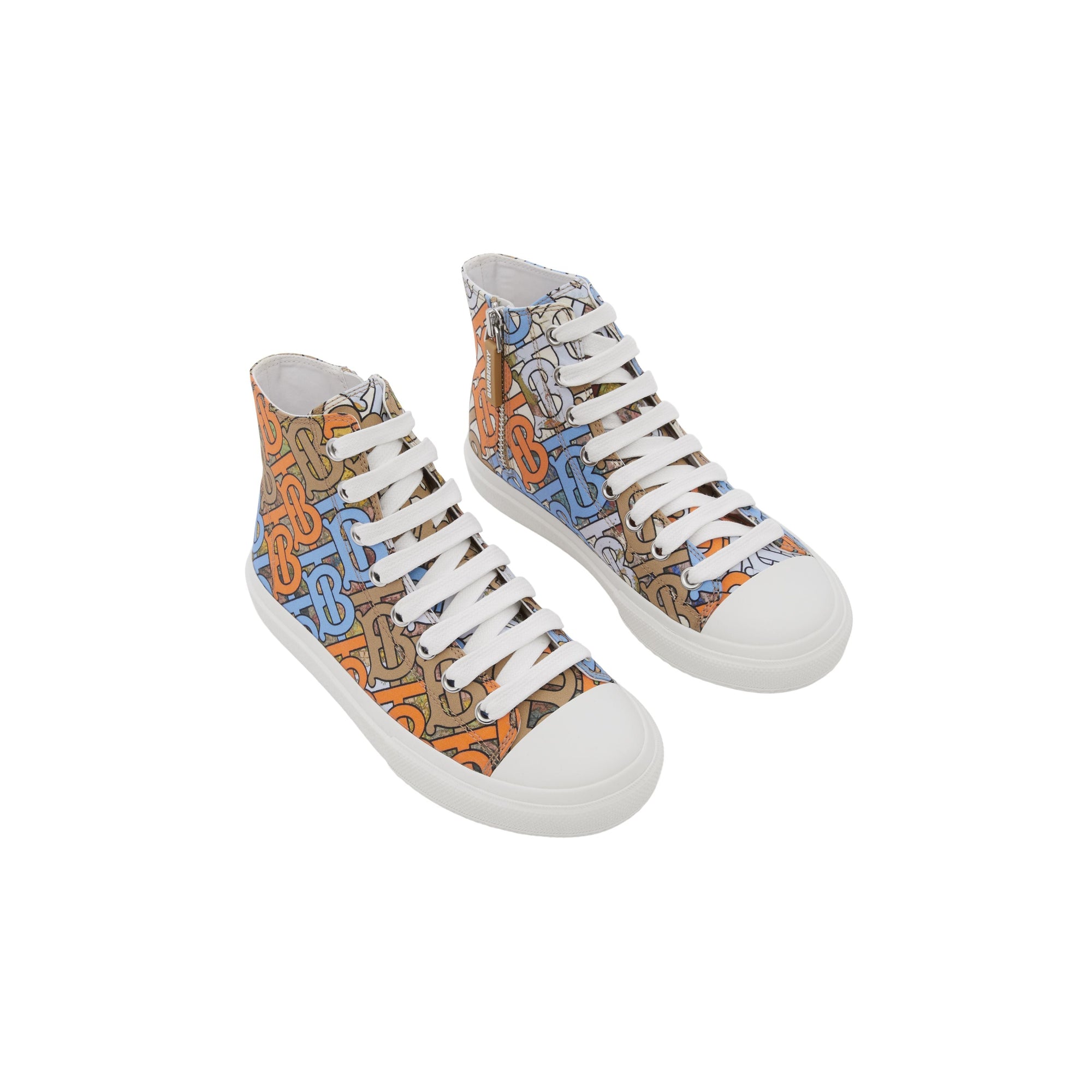 Sneakers montantes en coton - Multicolor