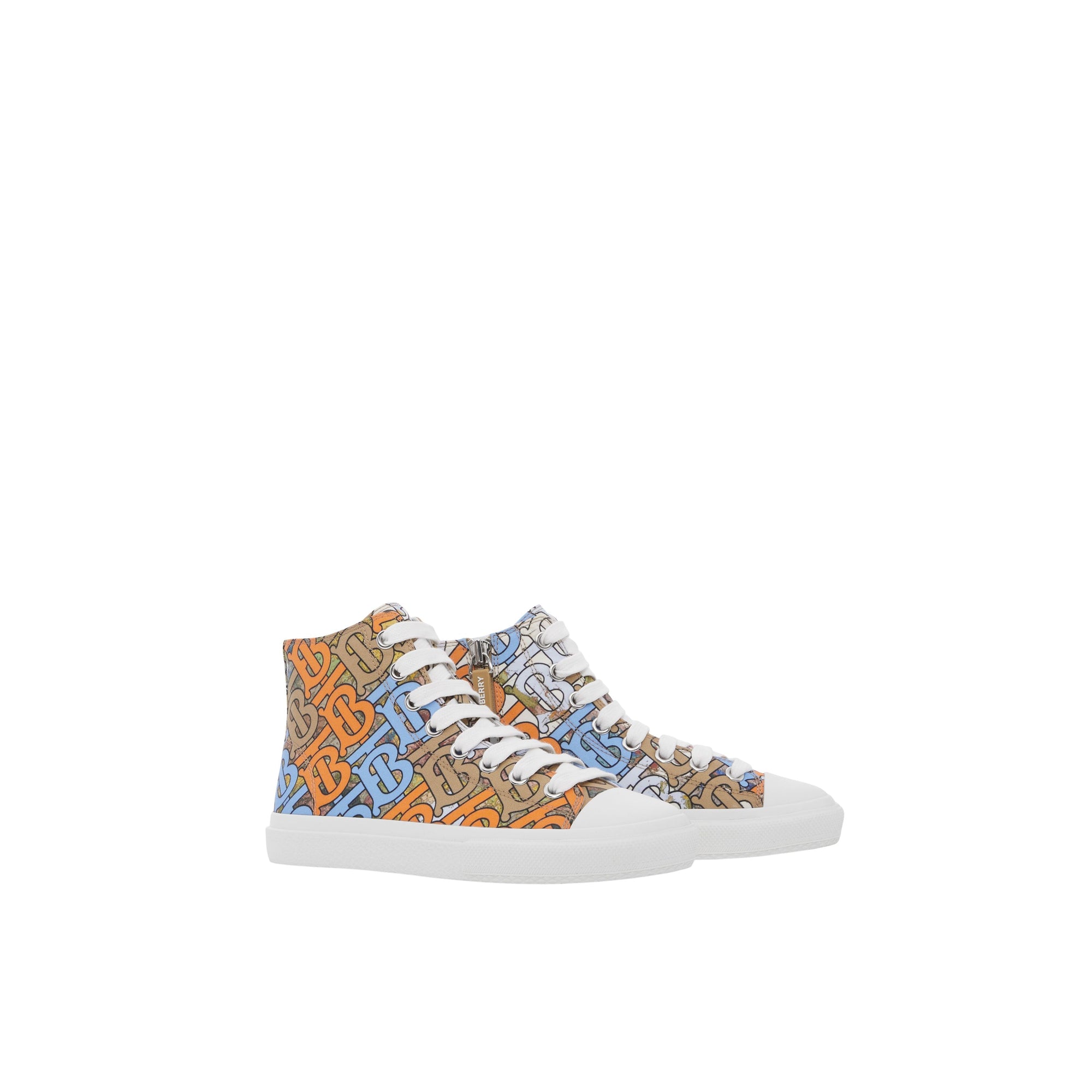 Sneakers montantes en coton - Multicolor