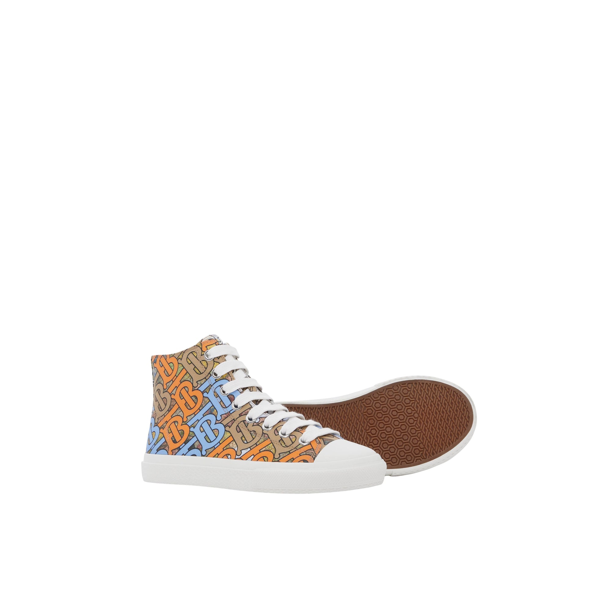 Sneakers montantes en coton - Multicolor