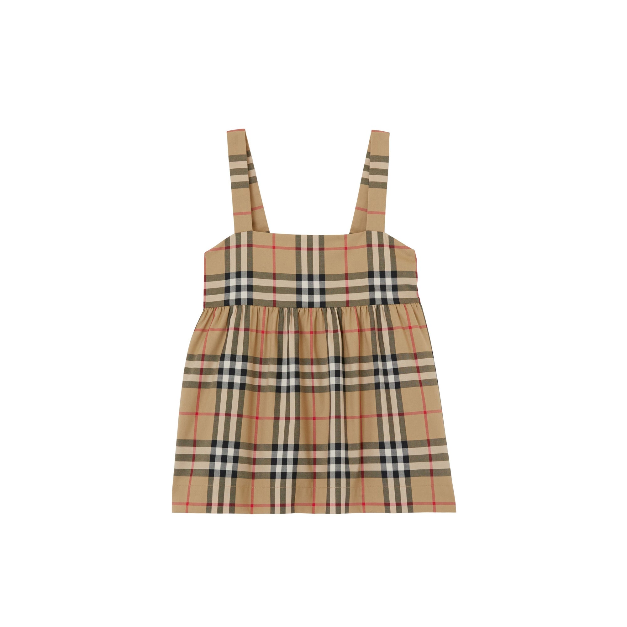 Blouse en coton extensible à motif Vintage check - Archive Beige Check
