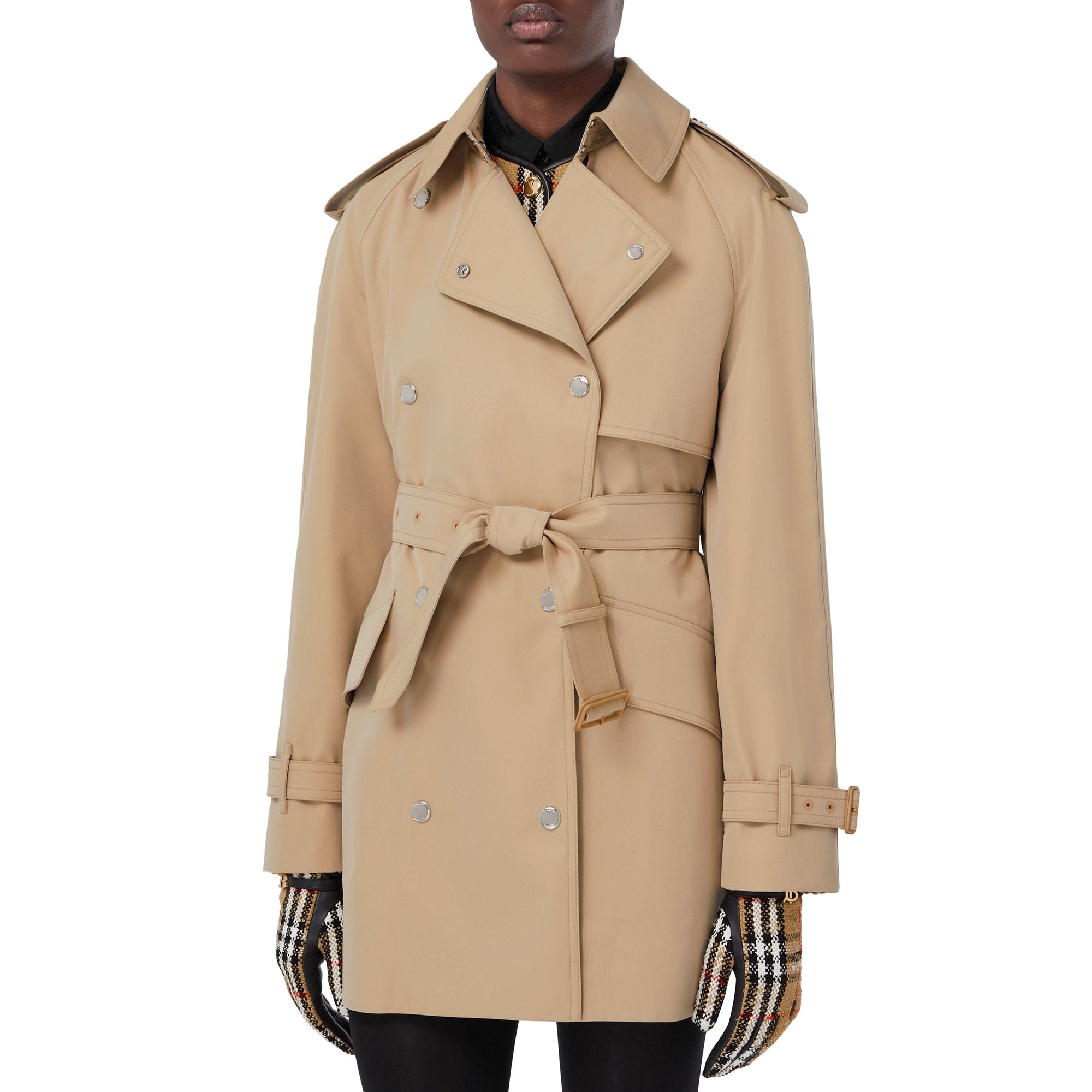 Trench-coat en gabardine triple épaisseur - Modern Honey