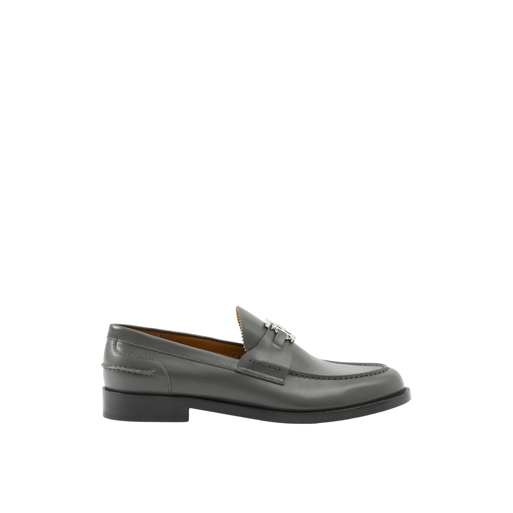 Mocassins Jack en cuir - Black & Silver