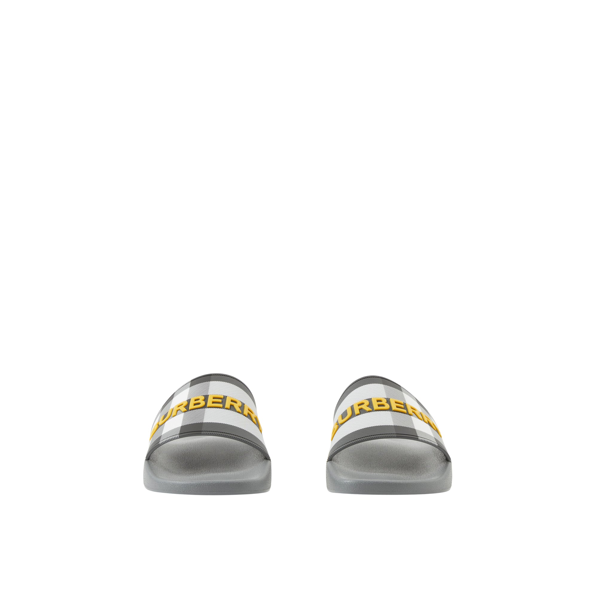Mules plates à carreaux - Storm Grey Check