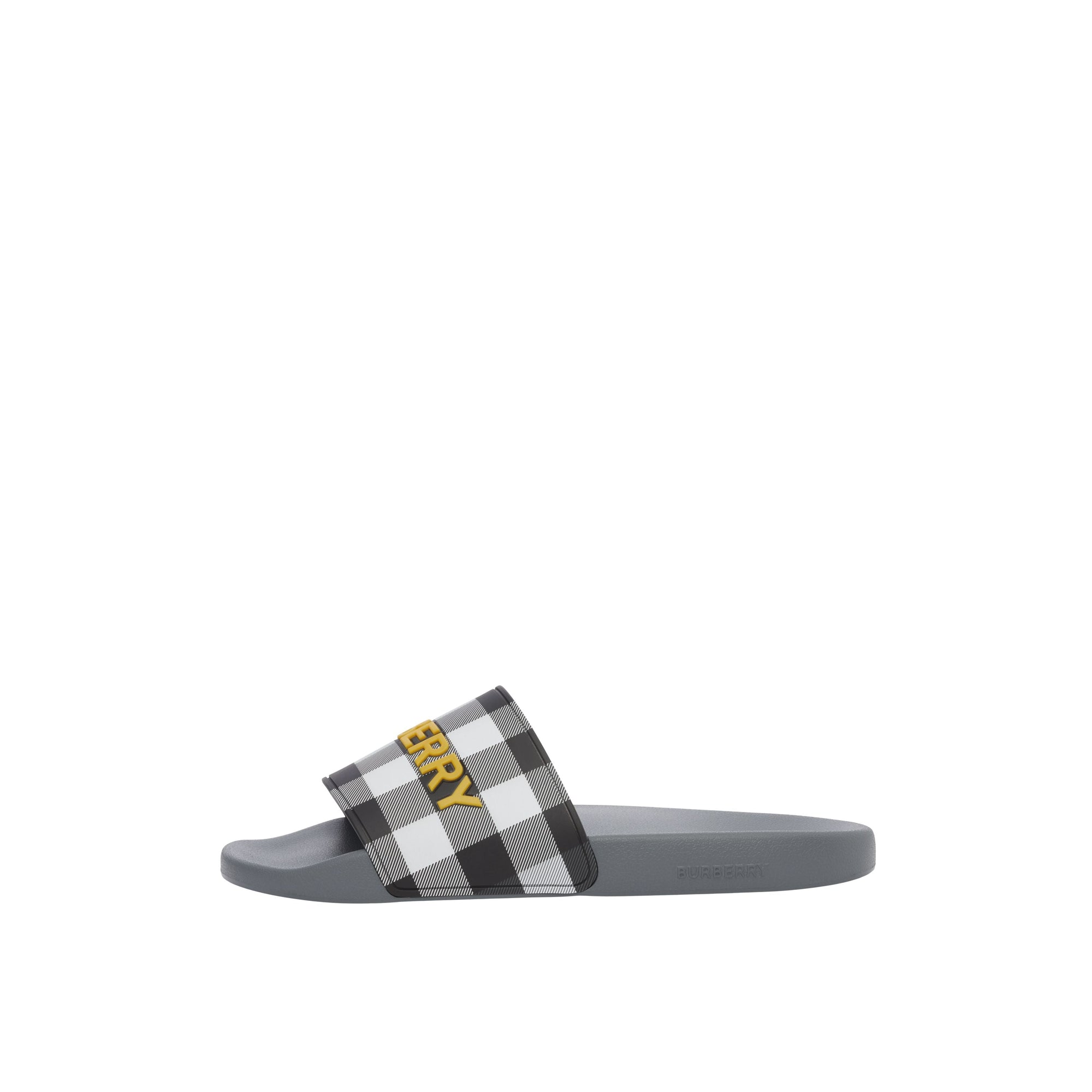 Mules plates à carreaux - Storm Grey Check