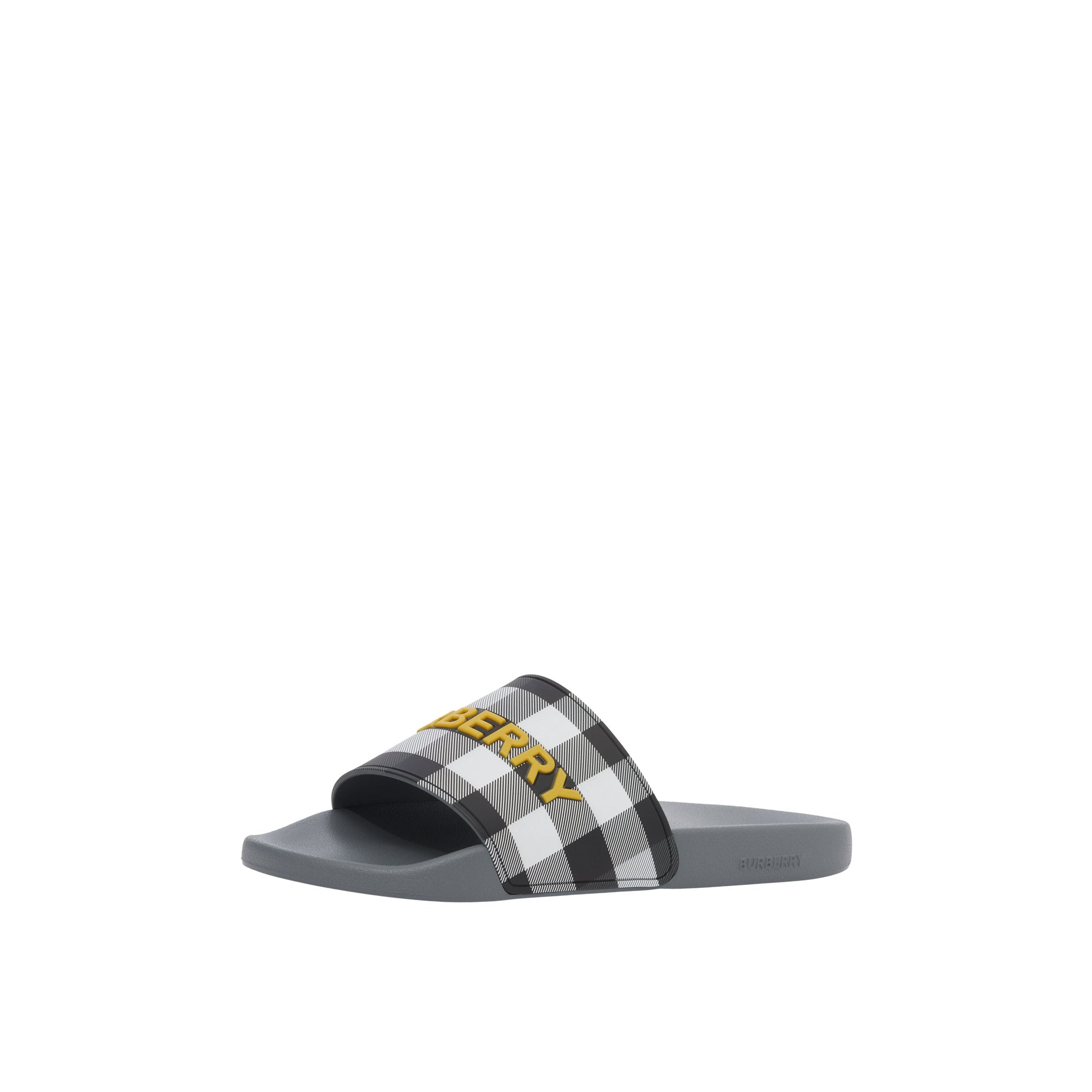Mules plates à carreaux - Storm Grey Check