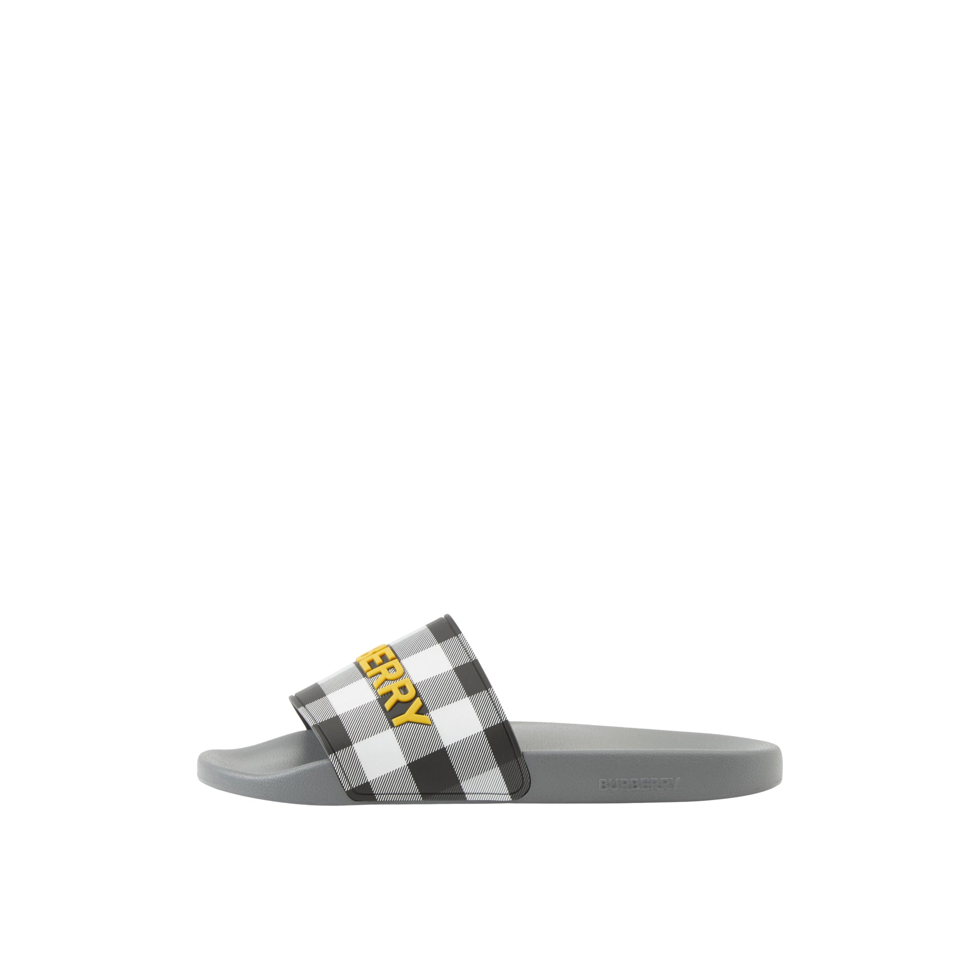 Mules plates à carreaux - Storm Grey Check