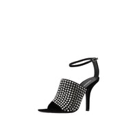 Sandales à talons aiguilles et détails en cristal - Black & Crystal