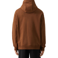Sweat à capuche et écusson brodé en feuille de chêne - Dark Birch Brown