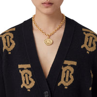 Cardigan en jacquard de laine - Black