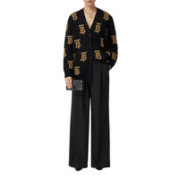 Cardigan en jacquard de laine - Black